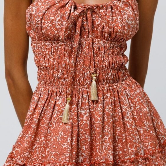 BEACHGOLD Dusty Pink Mini Dress Kismet Medium - Picture 2 of 4